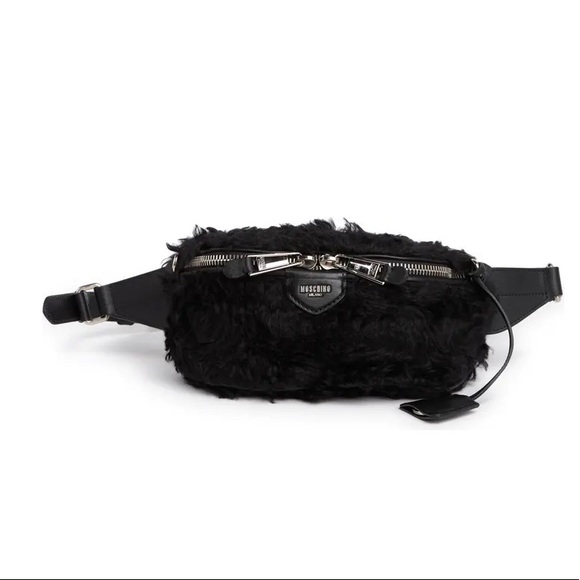 Authentic MOSCHINO Fur/Leather zip belt bag - Picture 3 of 16